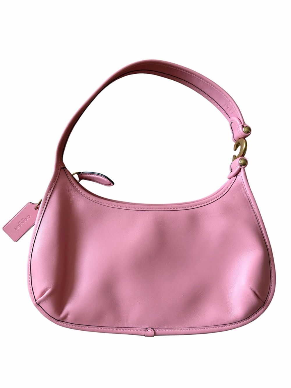 Coach Eve Leather Shoulder Bag in pink